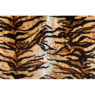 Tiger Fur Fabric by Photovideostock - Print