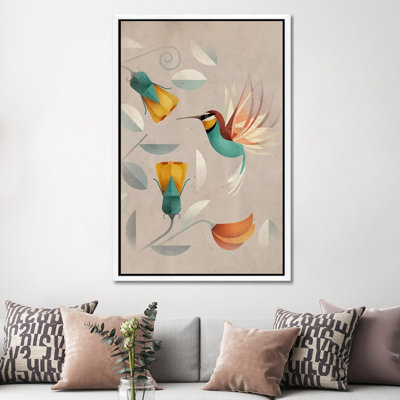 Hummingbird by Dieter Braun - Print on Canvas