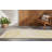 8' Runner Gold and White Abstract Washable Non Skid Indoor Outdoor Runner Rug