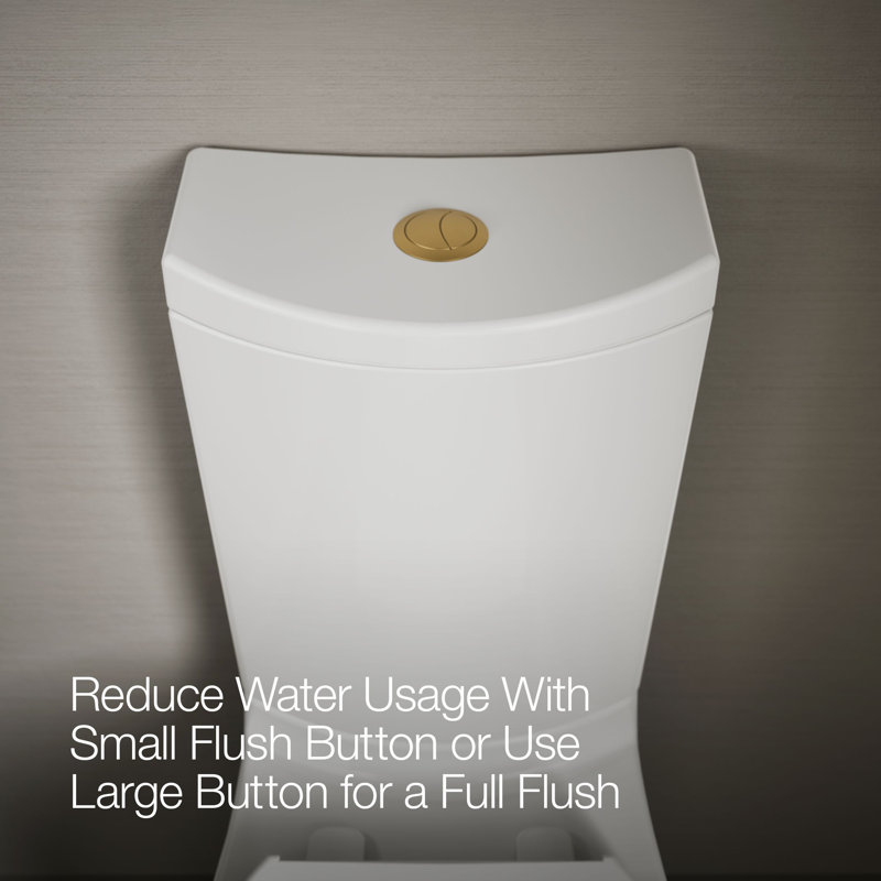 Kohler Persuade Dual-Flush Actuator, Vibrant Brushed Moderne Brass