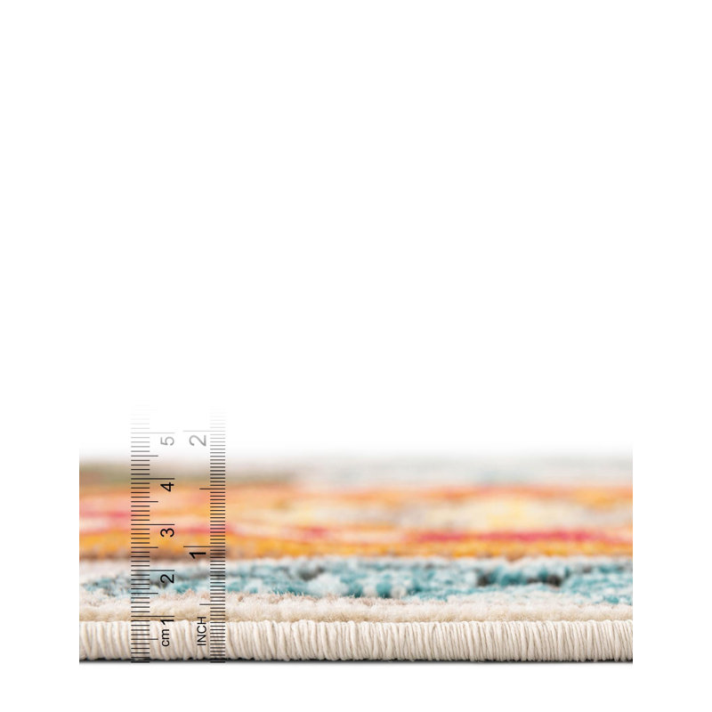 Tapis Bungalow Rose Oualida Caimin, Rectangle 9 pi x 12 pi
