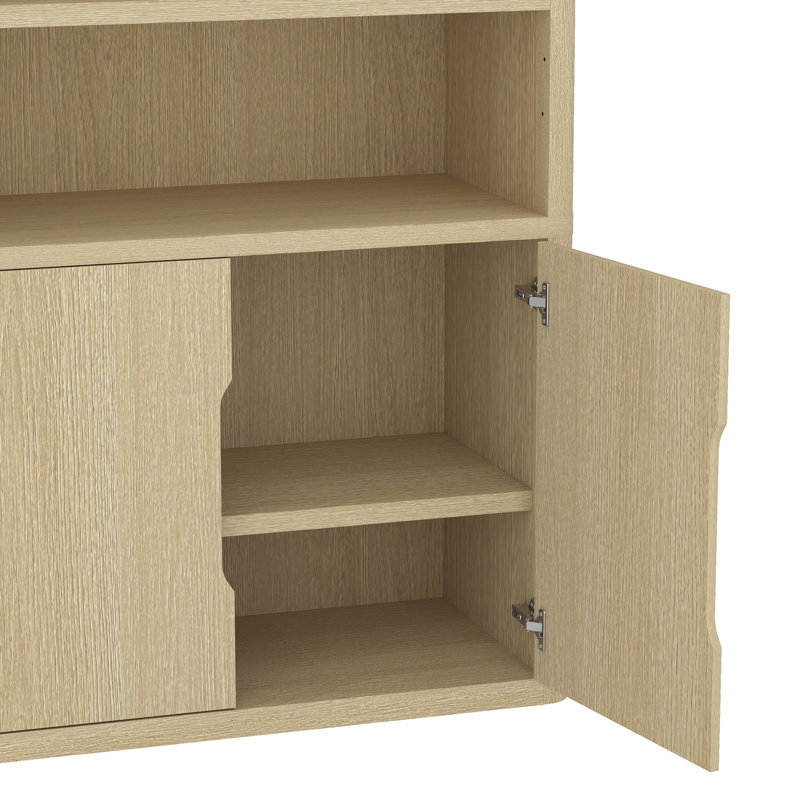 Bibliothèque moderne à 4 tablettes H 79 "x l 40,2" Rivington, Chêne naturel