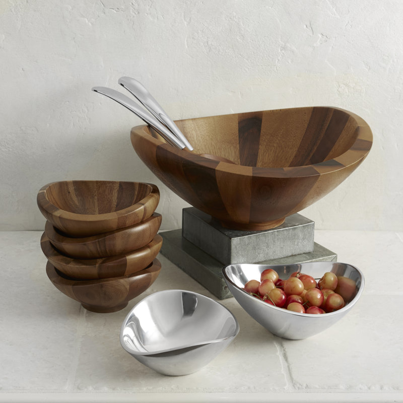 Nambe Butterfly Bowl, 3.75" H x 6.5" W x 7.5" D