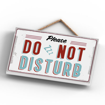 Do Not Disturb Zzz - Print on MDF