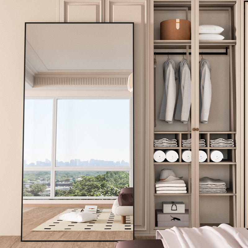 Metal Rectangle Floor Mirror