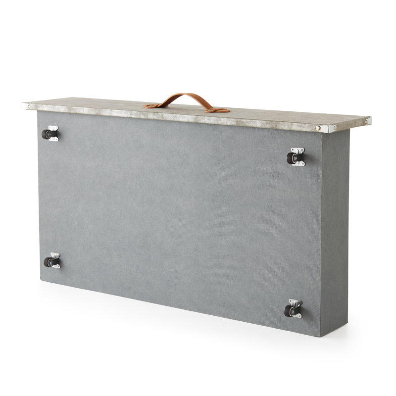 DormCo Texture Underbed Storage Bin with Wheels - Black Ash