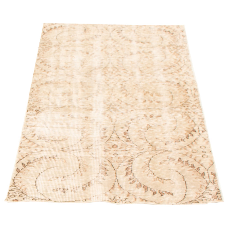 Tapis kaki clair rétro Danuel 3 pi 5 po x 5 pi 11 po