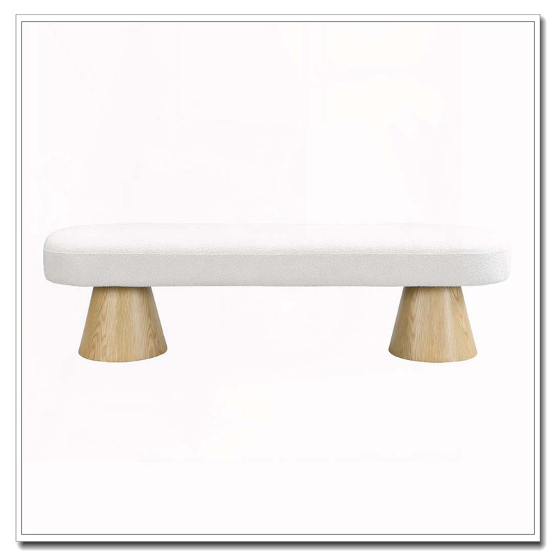 Banc de salle à manger L 64 po, Beige