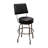 Retro Home Single Ring Upholstered Swivel Bar & Counter Stool with Back-48367128-18734015