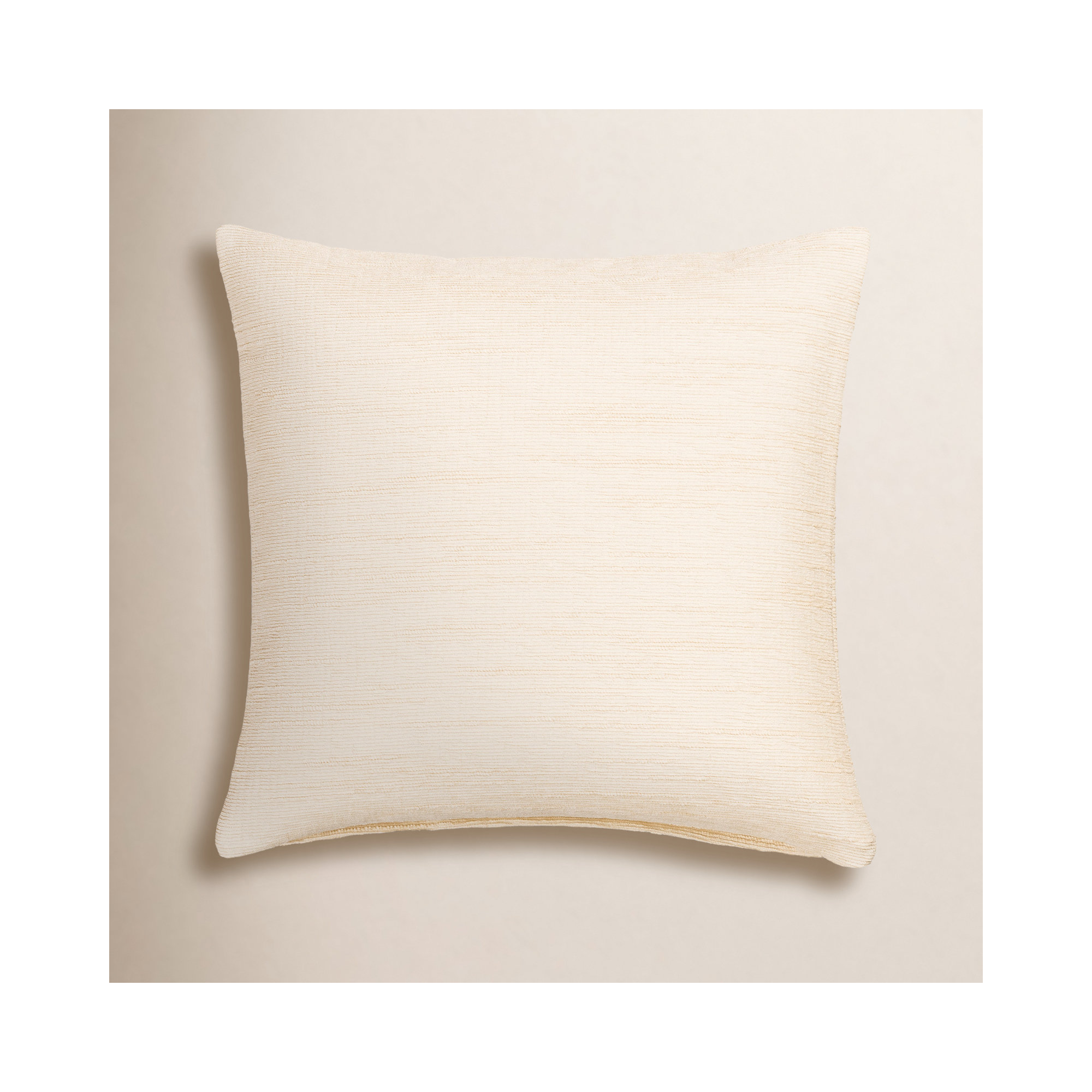 Floating Cubes Accent Pillow, Cream, Feather