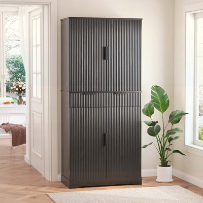 Freestanding Cupboard Storage Cabinet,Spacious Storage Capacity by Latitude Run