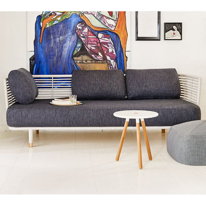 Divine Outdoor Pouf, Gray