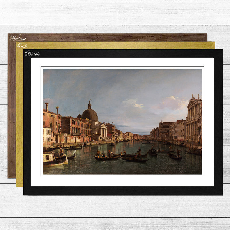 Giovanni Canaletto - Single Picture Frame Painting, Walnut