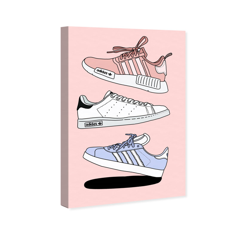 Collection Sneaker - Impression sur toile, H 24 po x l 16 po x P 1,5 po, Toile tendue