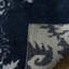 Stone Wash Hand Knotted Wool/Viscose/Cotton Ikat Rug in Indigo-1192303215
