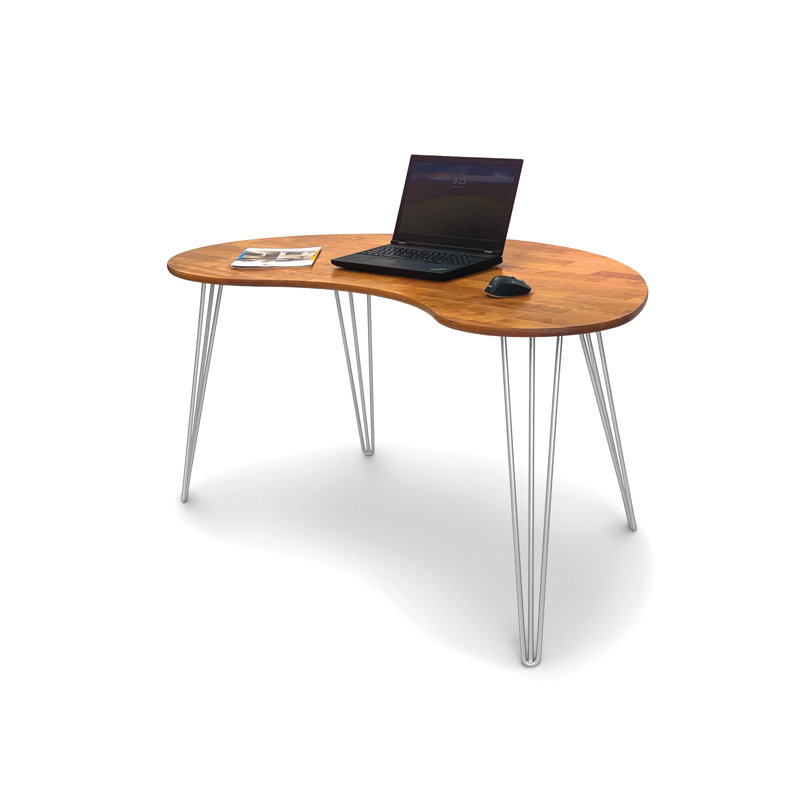 Sage Kidney Desk With Metal Legs
