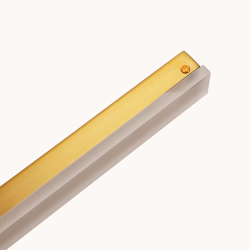 Luminaire de salle de bain mural en acrylique avec barre lumineuse 3000K / 4000K / 5000K, H 1 po x P 24 po x l 5,1 po, Bronze