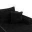 Canapé modulaire en forme de U de 134 po - noir, assise profonde, poches latérales, conception modulaire, aucun assemblage requis-566018260-566018267