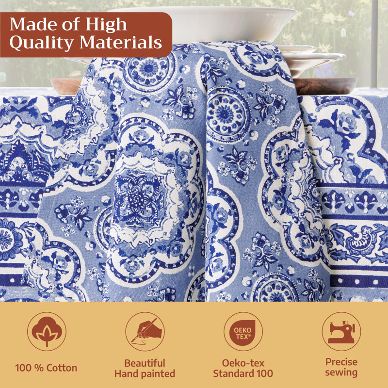 Ensemble de 4 serviettes en tissu 100% coton de tous les jours réutilisables Maison d 'Hermine