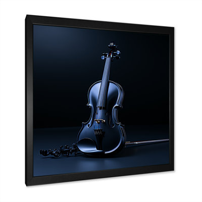 Minimaliste ébène, violon, vibrations I - fruits, art mural