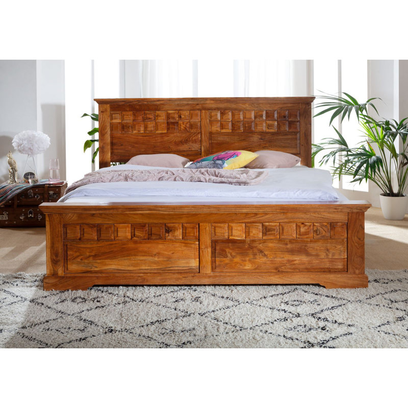 Oxford Solid Wood Storage Bed, Honey, Super King (6')