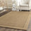 Tapis à motif géométrique en sisal et en jacquard Grampian Beach