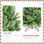 Arbre de Noël avec embouts en PE + PVC - Arbre de Noël à branches pleines avec branches à charnières, assemblage facile, support en métal stable, décoration de Noël vert classique-2060321315