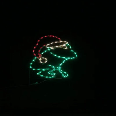 Grenouille avec chapeau de père Noël