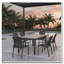 Set of 4 Fully Assembled Stackable Aluminum Patio Dining Chairs