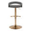 Tabourets de bar pivotants contemporains réglables avec repose-pieds arrondi - ensemble de 2-225956376