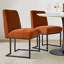 Chaises d'appoint rembourrées en tissu avec base en métal Bende-1473541364