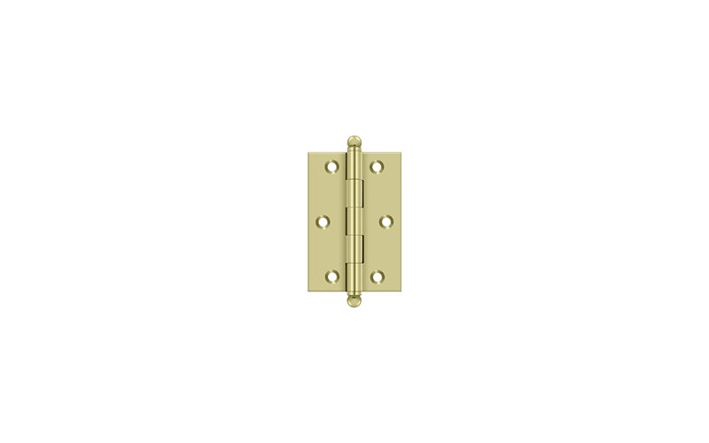 3'' x 2'' Butt Bearing Hinge, Unlacruered Brass