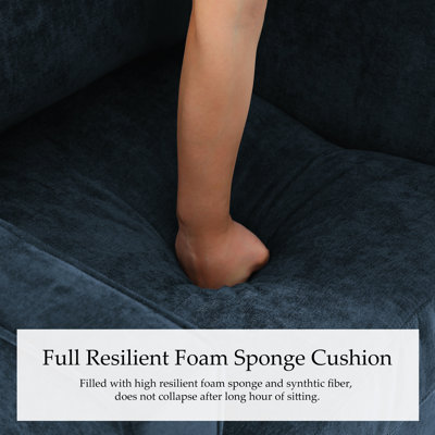 Chaise d'appoint pivotante rembourrée avec dossier et coussins de siège Bronnen