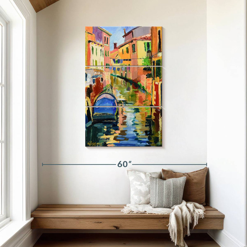 Nicci Venetian Canal Scene, 45" H x 28" W