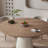 French style round solid wood dining table set