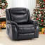 Fauteuil inclinable manuel rembourré en similicuir de 38,9 po Abbagail-1962973765
