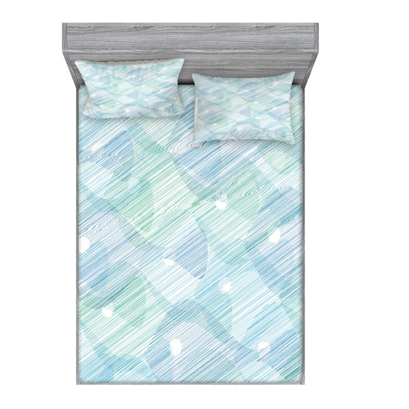Microfiber Sheet Set, Full/Double Sheet Set with Fitted Sheet