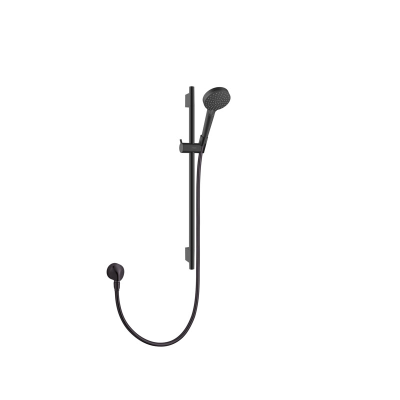 Ensemble de barres murales 100 Vario-Jet 24 po, 1,75 GPM hansgrohe Vernis, Noir mat