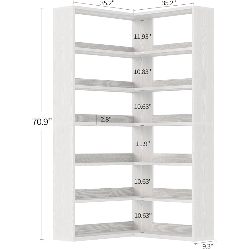 Edon Bookcase, White