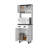 Emily White And Wengue 1-Drawer Kitchen Pantry-664435701