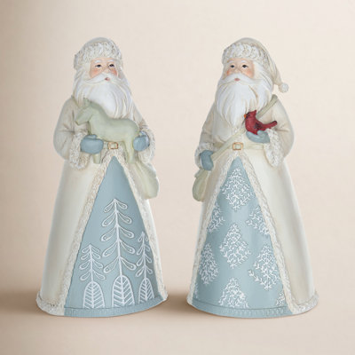 Goizargi 2-Piece Winter Santa Figurine Set