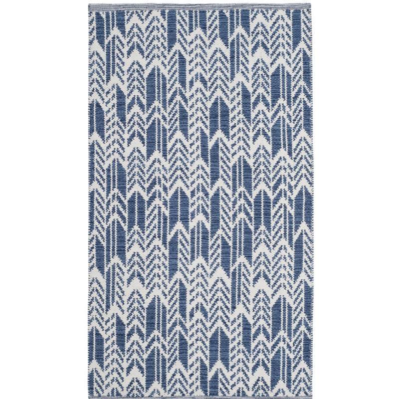 Paz Hand Woven Performance Chevron Rug, Rectangle 3' x 5'