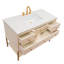 Kim 48"L Free Standing Vanity Base in Antique White