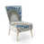 Geometric Blue Polyester Blend 3 selected