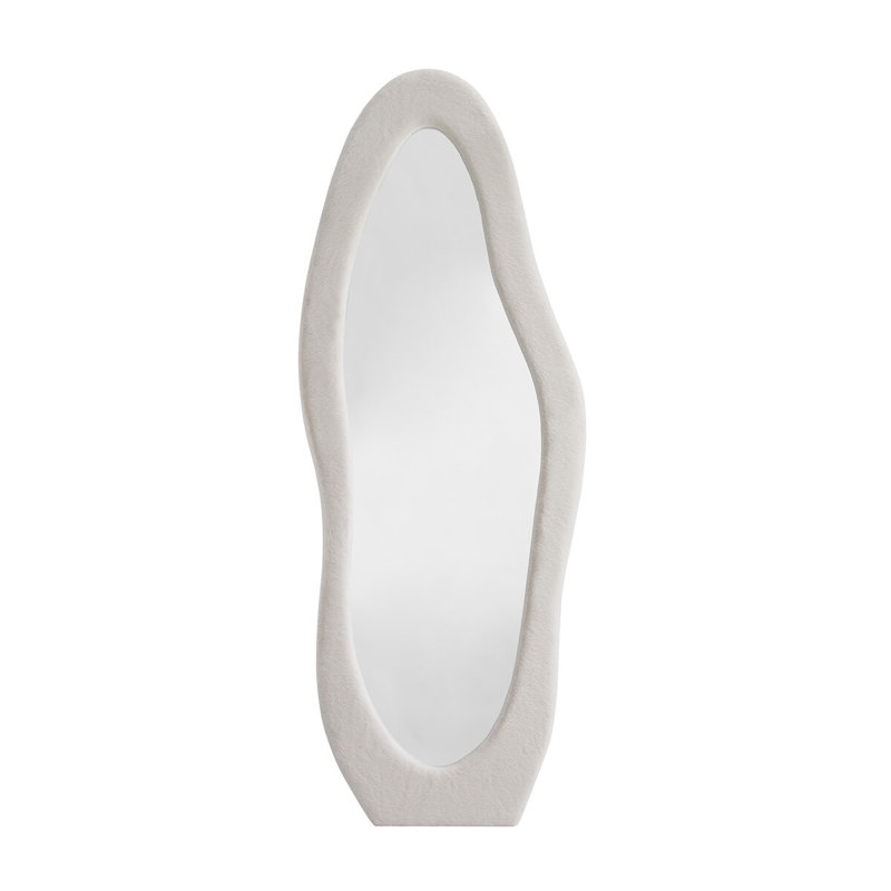 Cynita Free Form Mirror, Beige