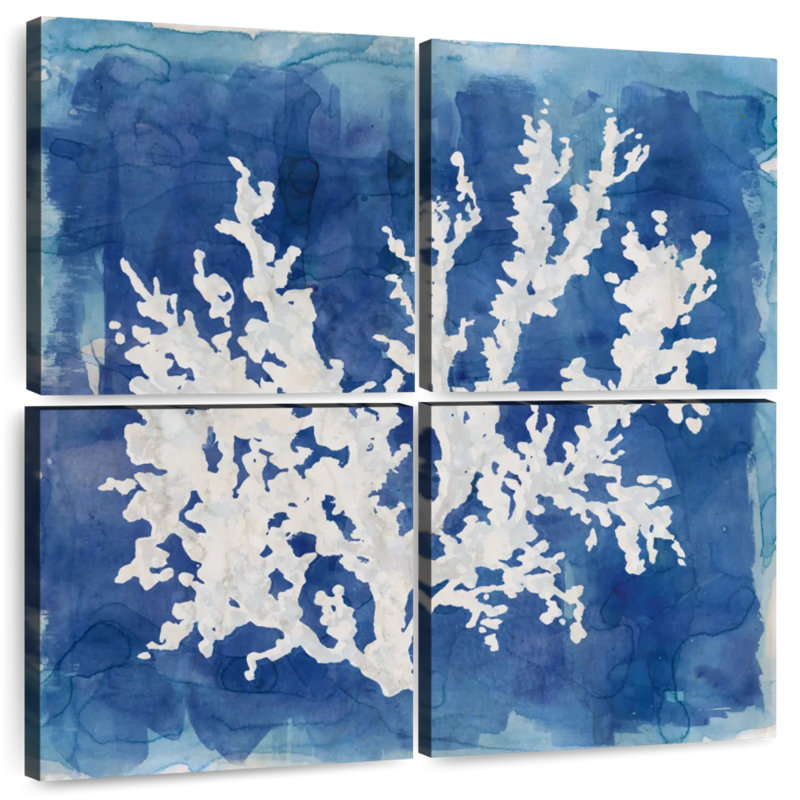 Brampt Coastal Washes Coral II, 57" H x 57" W