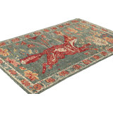 Burano Hand Knotted Wool Animal Print Area Rug