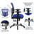 Siyer Mid-Back Mesh Ergonomic Office Chair with Adjustable Arms-796339959-767103198