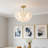 Audrey 4-Light Brushed Gold Semi-Flush Mount