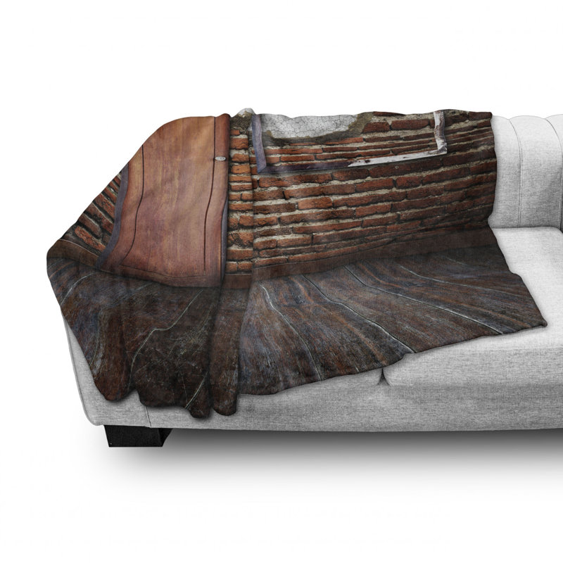 Hand Woven Throw Blanket, 70" W x 90" L